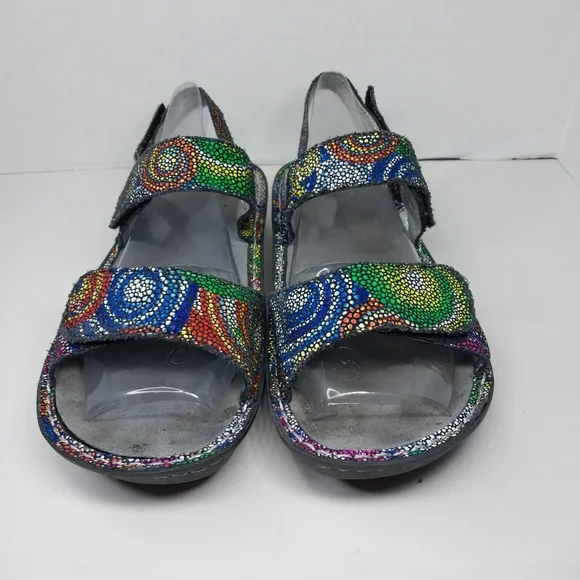 Alegria VERONA Bullseye Women EU 39 US 8.5 Multicolor Strappy Adjustable VER-387 - Picture 2 of 12